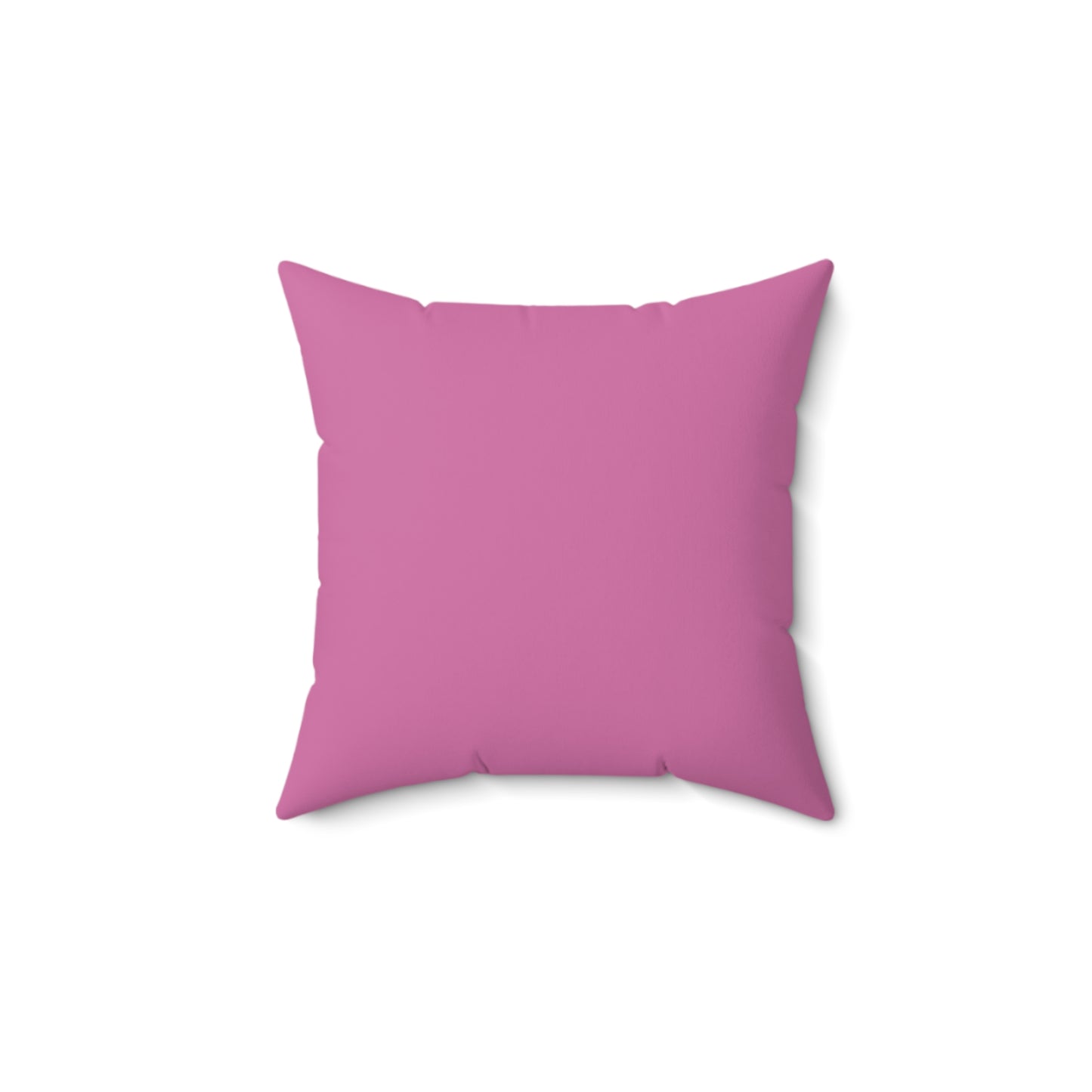 Pink Spun Polyester Square Pillow